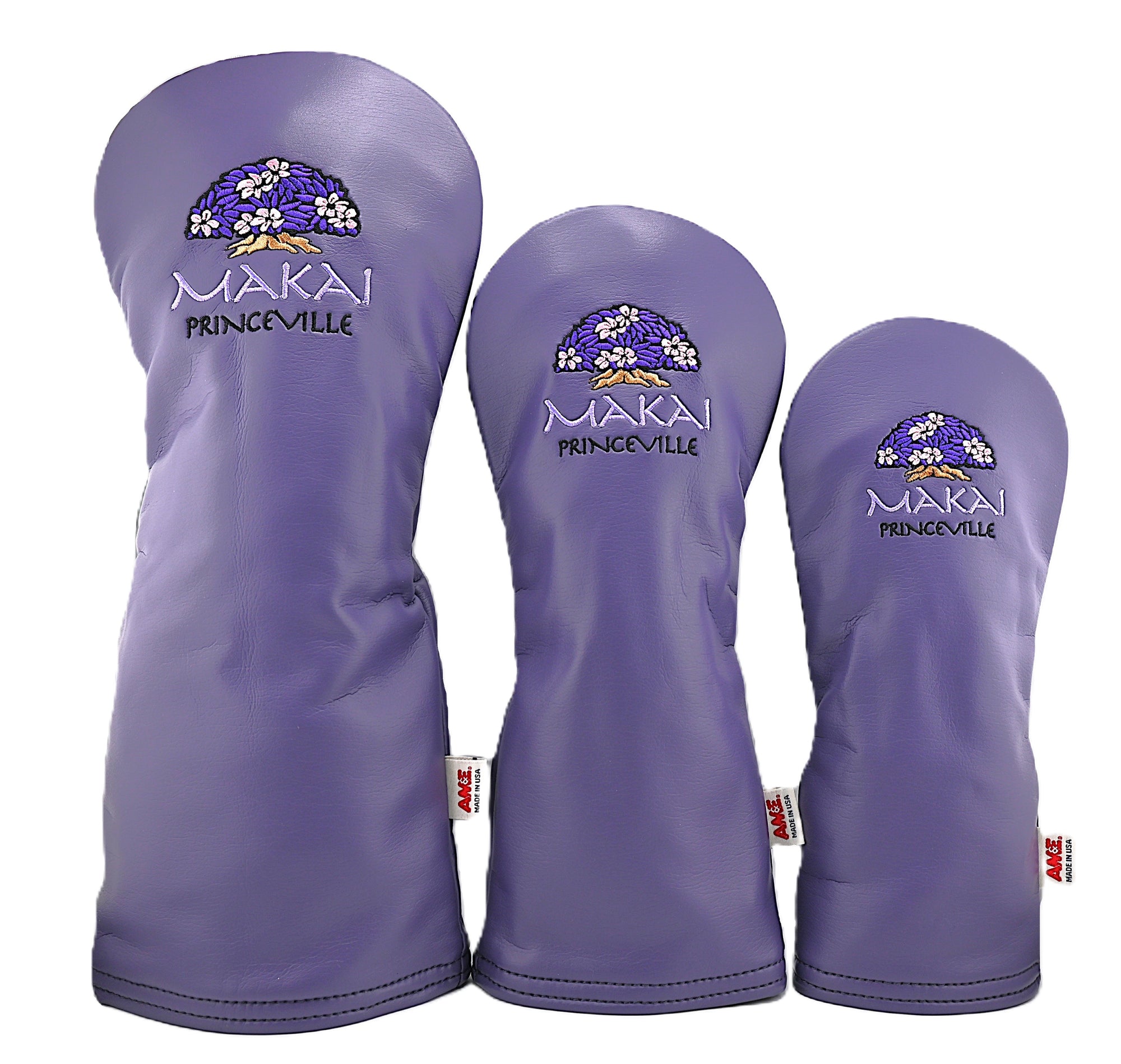 AM&amp;E Logo Headcover for Her - Purple