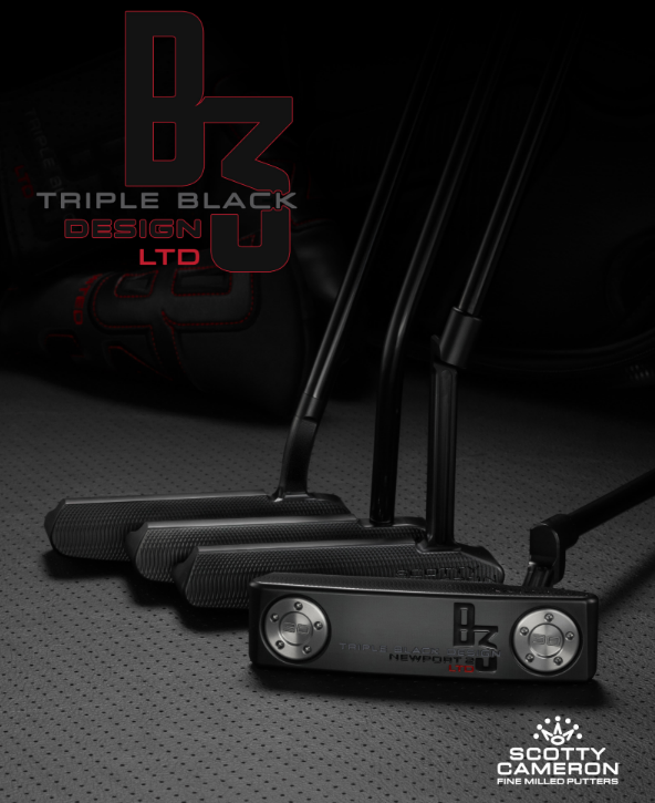 Limited Edition Scotty Cameron Jet Black “B3” Putters